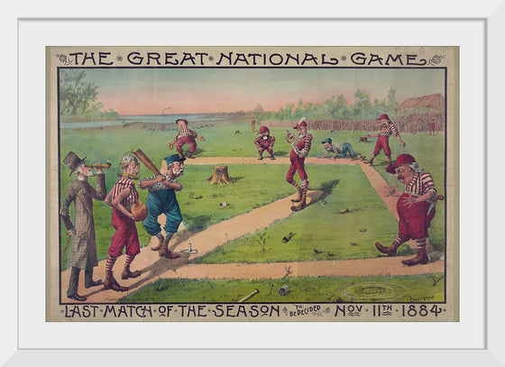 "The great national game - last match of the season to be decided Nov. 11th 1884", Macbrair & Sons