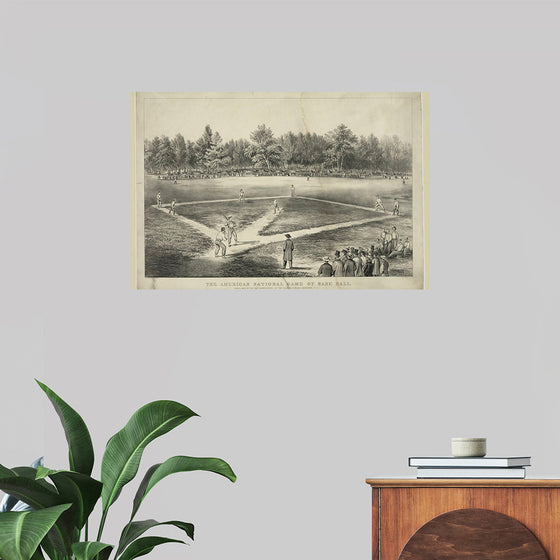 "The American National Game of Base Ball", Currier & Ives