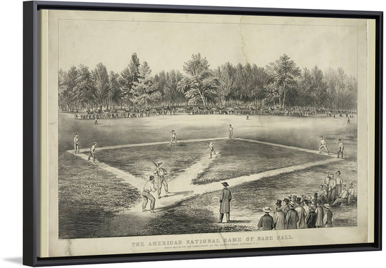 "The American National Game of Base Ball", Currier & Ives