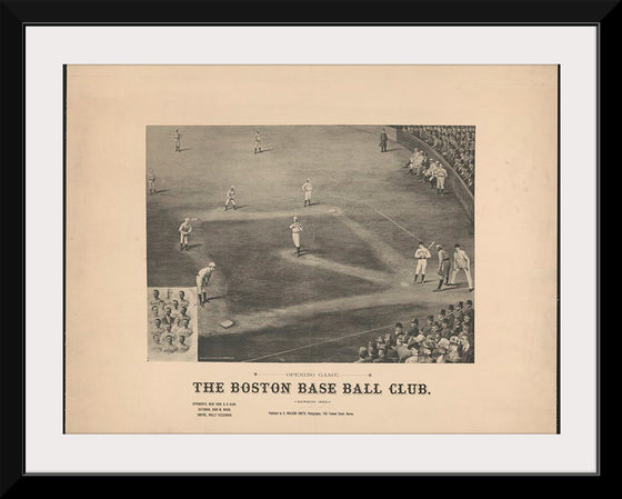 "Opening game. The Boston Base Ball Club (1889)", The Boston Base Ball Club