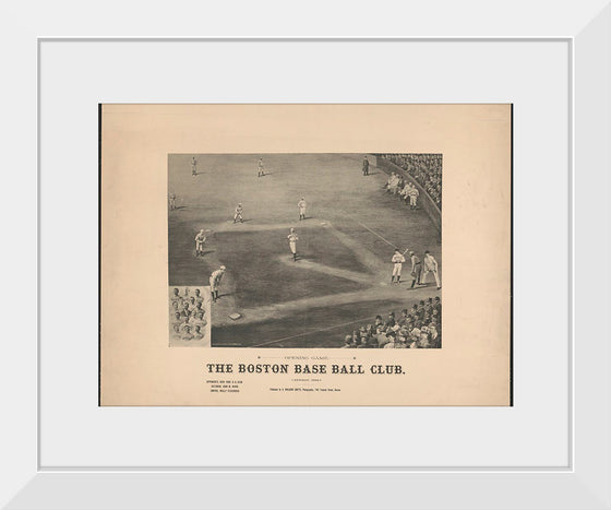 "Opening game. The Boston Base Ball Club (1889)", The Boston Base Ball Club