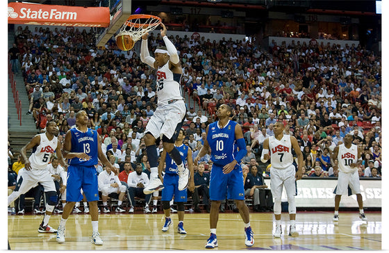 "Carmelo Anthony dunk USA vs Dominican Republic", Daniel Hughes