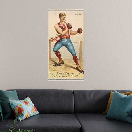 "Boxing, from World's Dudes series (N31) for Allen & Ginter Cigarettes"
