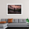 "Male bicycling along a treed road in Ooty"