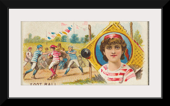 "Football, from the Games and Sports series (N165) for Old Judge Cigarettes"