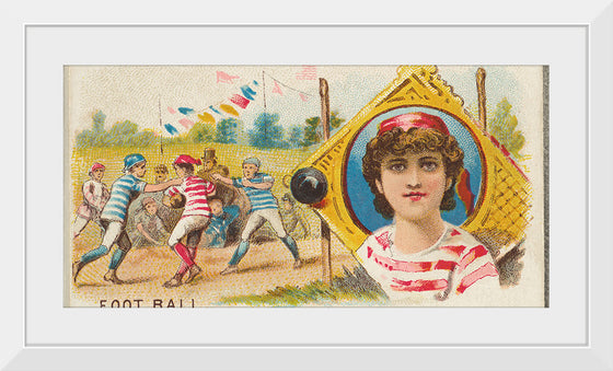 "Football, from the Games and Sports series (N165) for Old Judge Cigarettes"