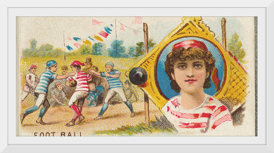 "Football, from the Games and Sports series (N165) for Old Judge Cigarettes"