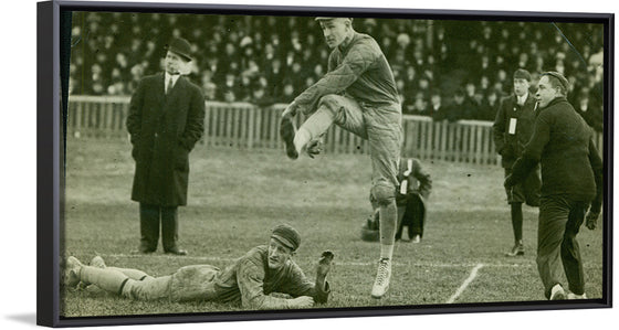 "Jack Maynard, Captain of the Varsity Rugby Team, Kicks Winning Goal for the Rugby Football Dominion Championship (1910)"