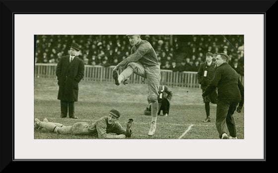 "Jack Maynard, Captain of the Varsity Rugby Team, Kicks Winning Goal for the Rugby Football Dominion Championship (1910)"