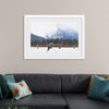 "Children Playing Ice Hockey in Banff National Park"