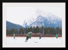 "Children Playing Ice Hockey in Banff National Park"