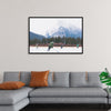 "Children Playing Ice Hockey in Banff National Park"