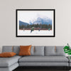 "Children Playing Ice Hockey in Banff National Park"