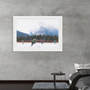 "Children Playing Ice Hockey in Banff National Park"