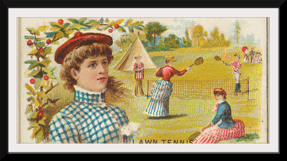 "Lawn Tennis, from the Games and Sports series (N165) for Old Judge Cigarettes", Goodwin & Company