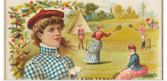 "Lawn Tennis, from the Games and Sports series (N165) for Old Judge Cigarettes", Goodwin & Company