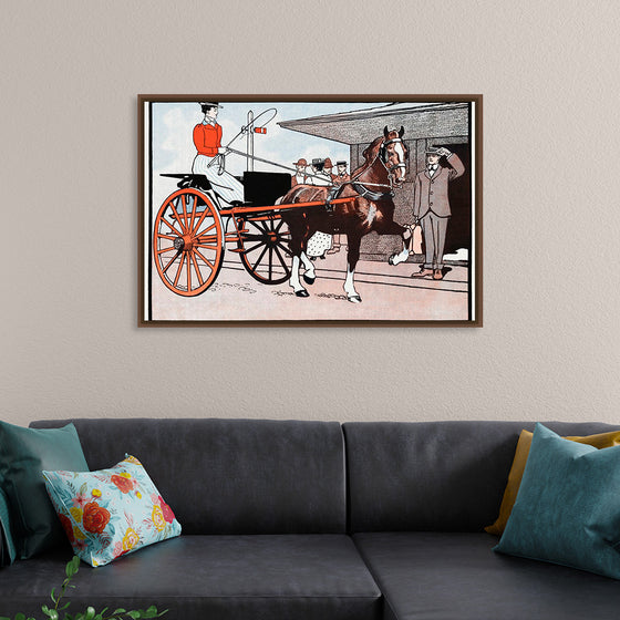 "Woman in a Horse Carriage",  Edward Penfield