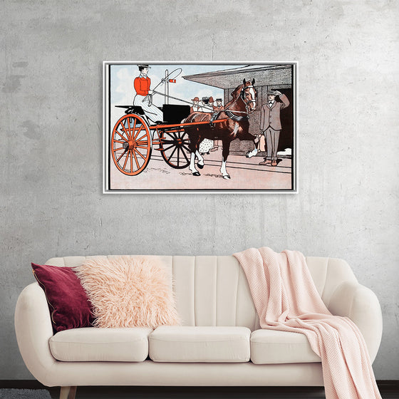 "Woman in a Horse Carriage",  Edward Penfield