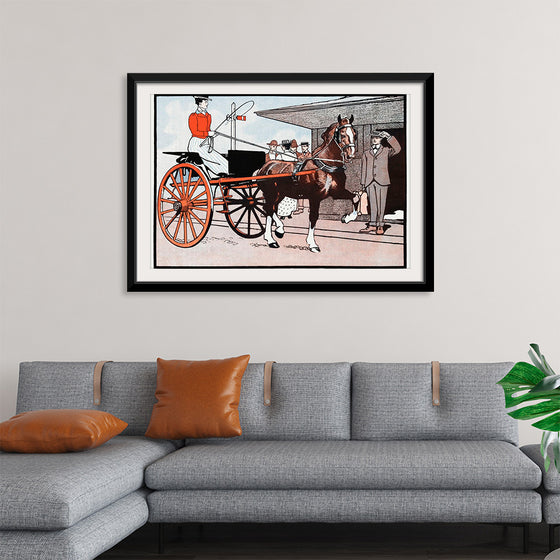 "Woman in a Horse Carriage",  Edward Penfield