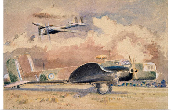 "Whitley Bombers Sunning (1940)", Paul Nash