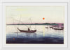 "Boats and setting sun (1900 - 1936)", Ohara Koson