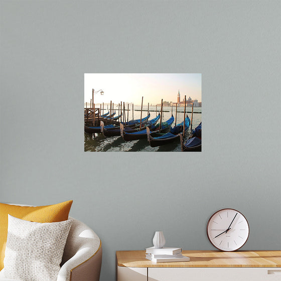 "Gondola Moored at Dock"