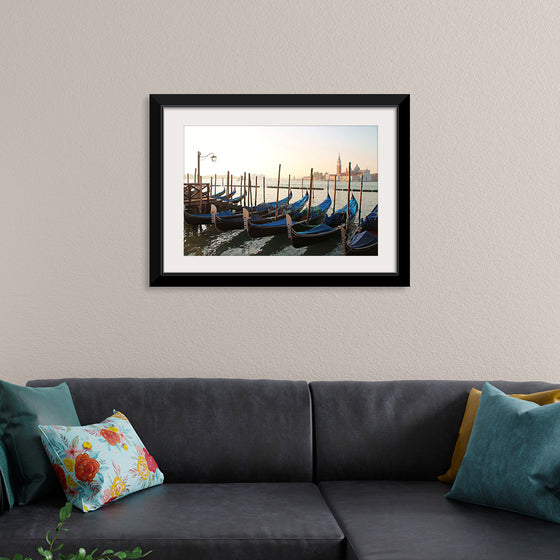 "Gondola Moored at Dock"