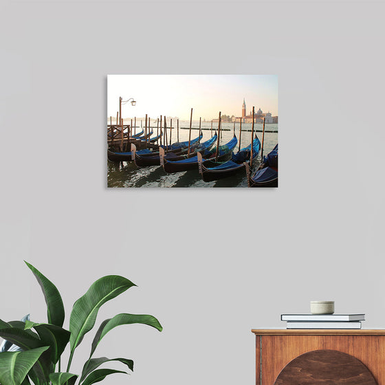 "Gondola Moored at Dock"