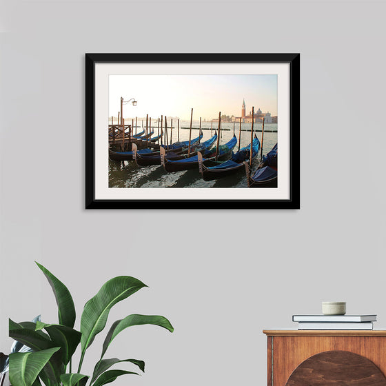 "Gondola Moored at Dock"