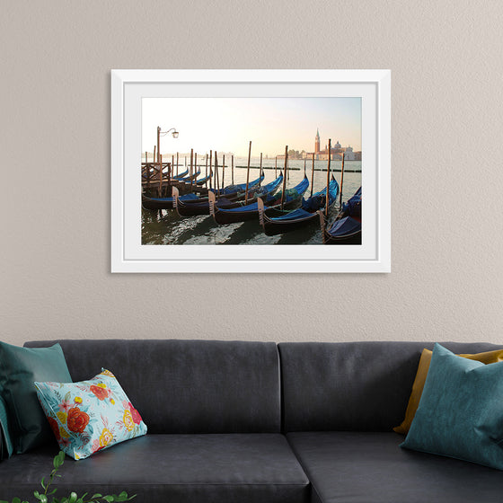 "Gondola Moored at Dock"