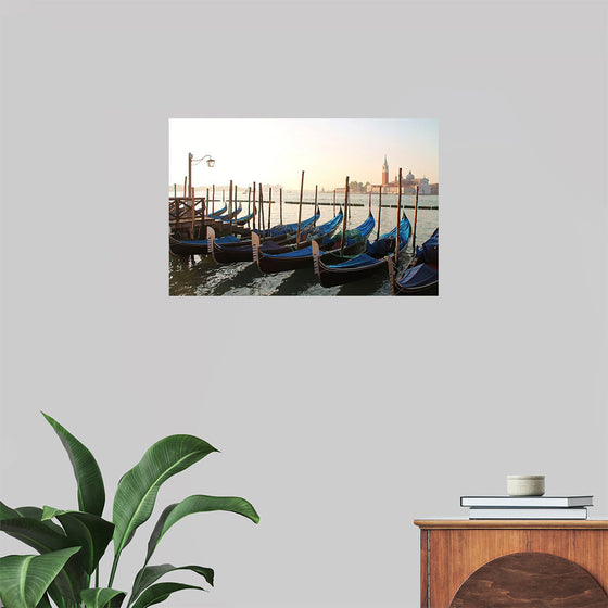 "Gondola Moored at Dock"