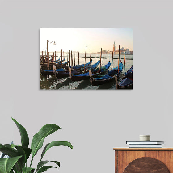 "Gondola Moored at Dock"