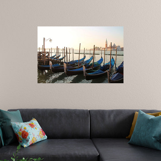 "Gondola Moored at Dock"