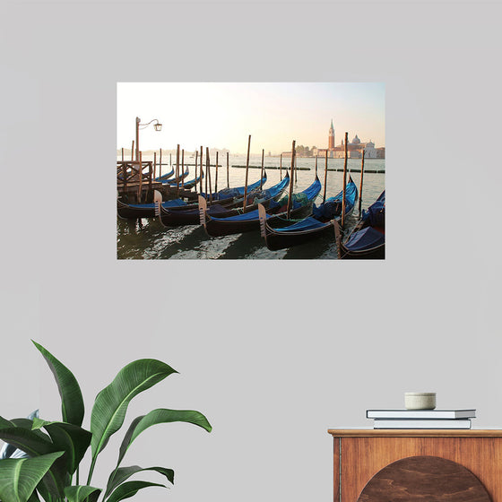 "Gondola Moored at Dock"