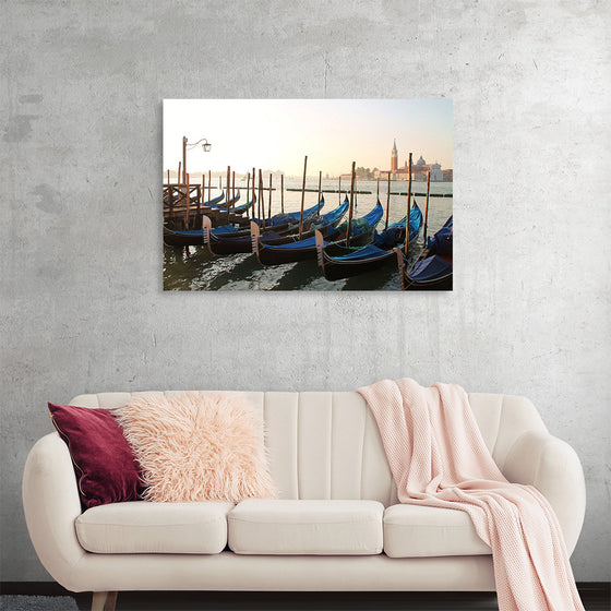 "Gondola Moored at Dock"