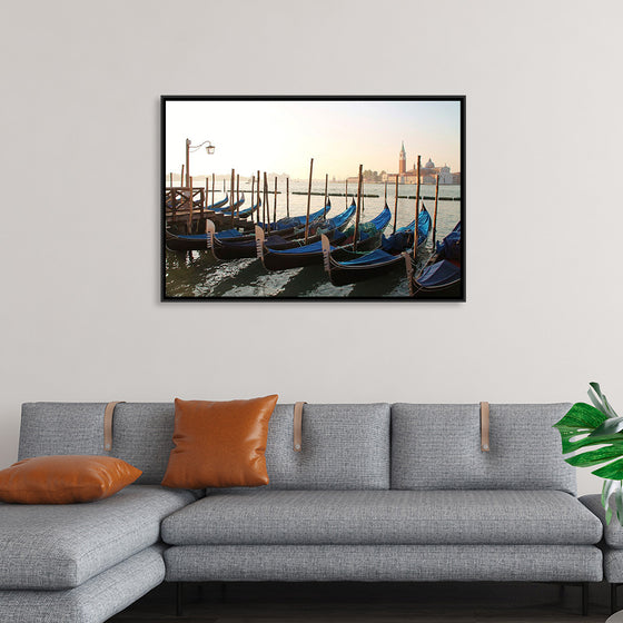 "Gondola Moored at Dock"