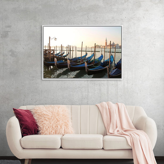 "Gondola Moored at Dock"