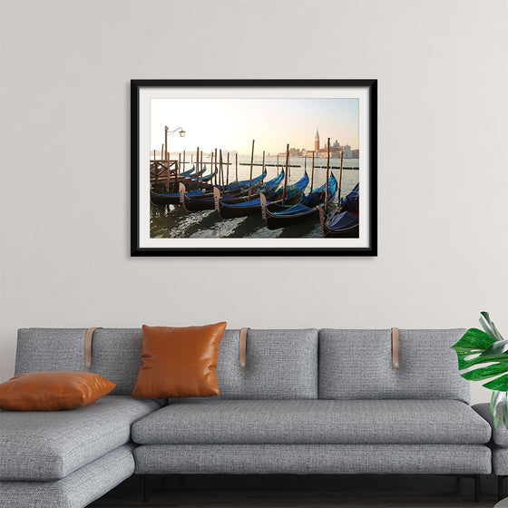 "Gondola Moored at Dock"