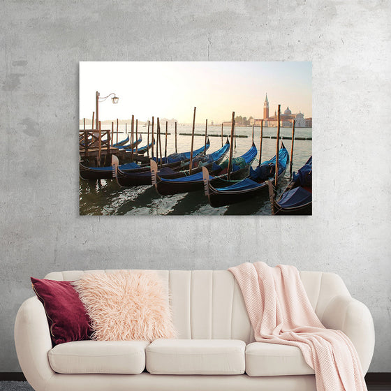 "Gondola Moored at Dock"