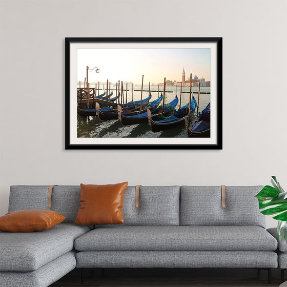 "Gondola Moored at Dock"