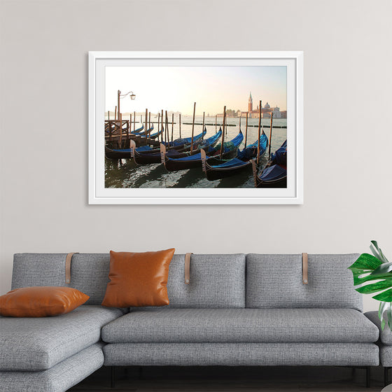 "Gondola Moored at Dock"