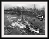 "View of USS ARIZONA taken from Manhattan Bridge"