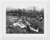 "View of USS ARIZONA taken from Manhattan Bridge"