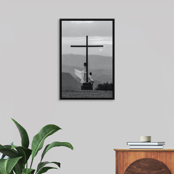 "Man and Woman with Cross"