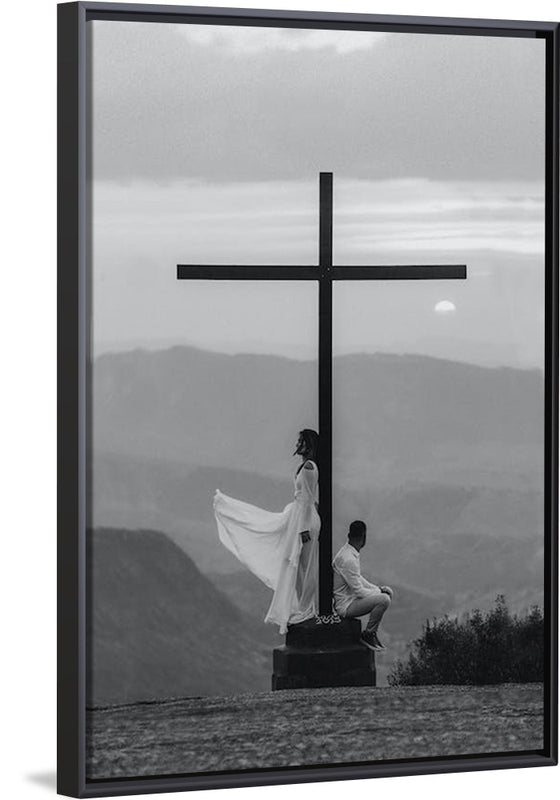 "Man and Woman with Cross"