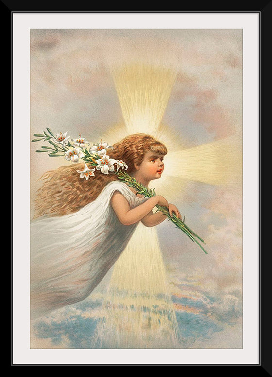 "An Angel In The sky Holding Lilies On Her Shoulders", Miriam and Ira D.