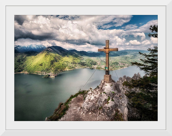 "Wooden Cross on a Hill"