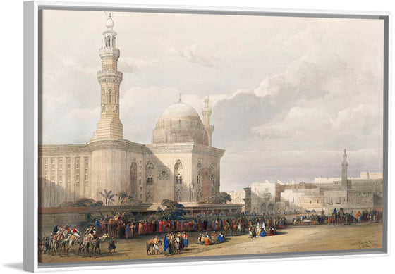 "Mosque of Sultan Hassan from the Great Square of the Rumeyleh (1796-1864)", David Roberts