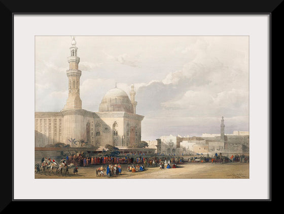 "Mosque of Sultan Hassan from the Great Square of the Rumeyleh (1796-1864)", David Roberts