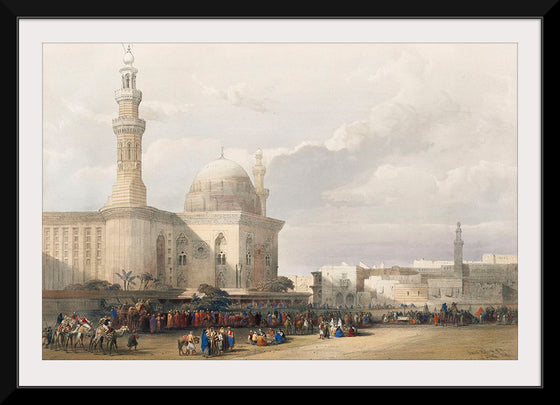 "Mosque of Sultan Hassan from the Great Square of the Rumeyleh (1796-1864)", David Roberts